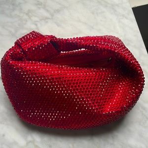 Red Crystal trendy bag